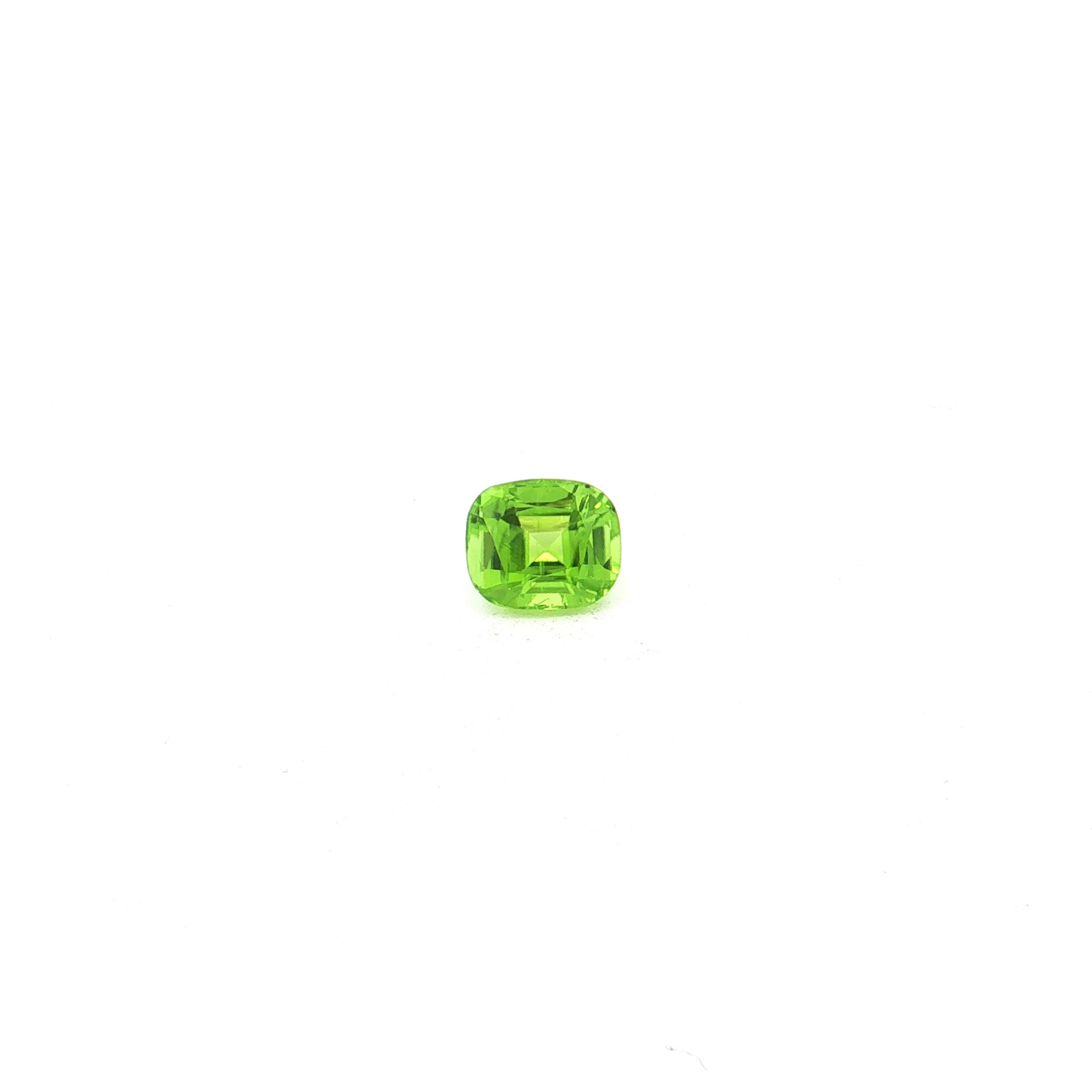 Cushion Yellowish Green Peridot, 2.07 ct, Cushion · Faceted