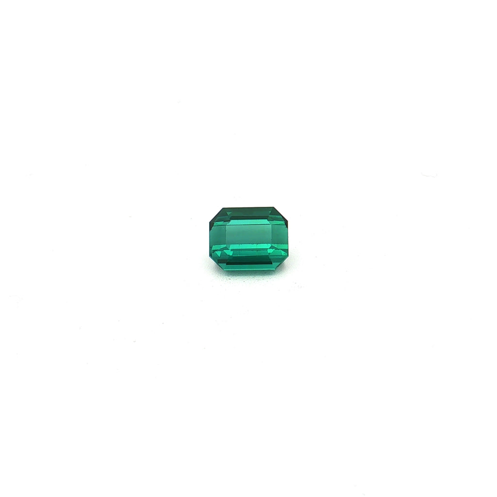 Bluish Green Indicolite, 2.97 ct, Emerald · Step