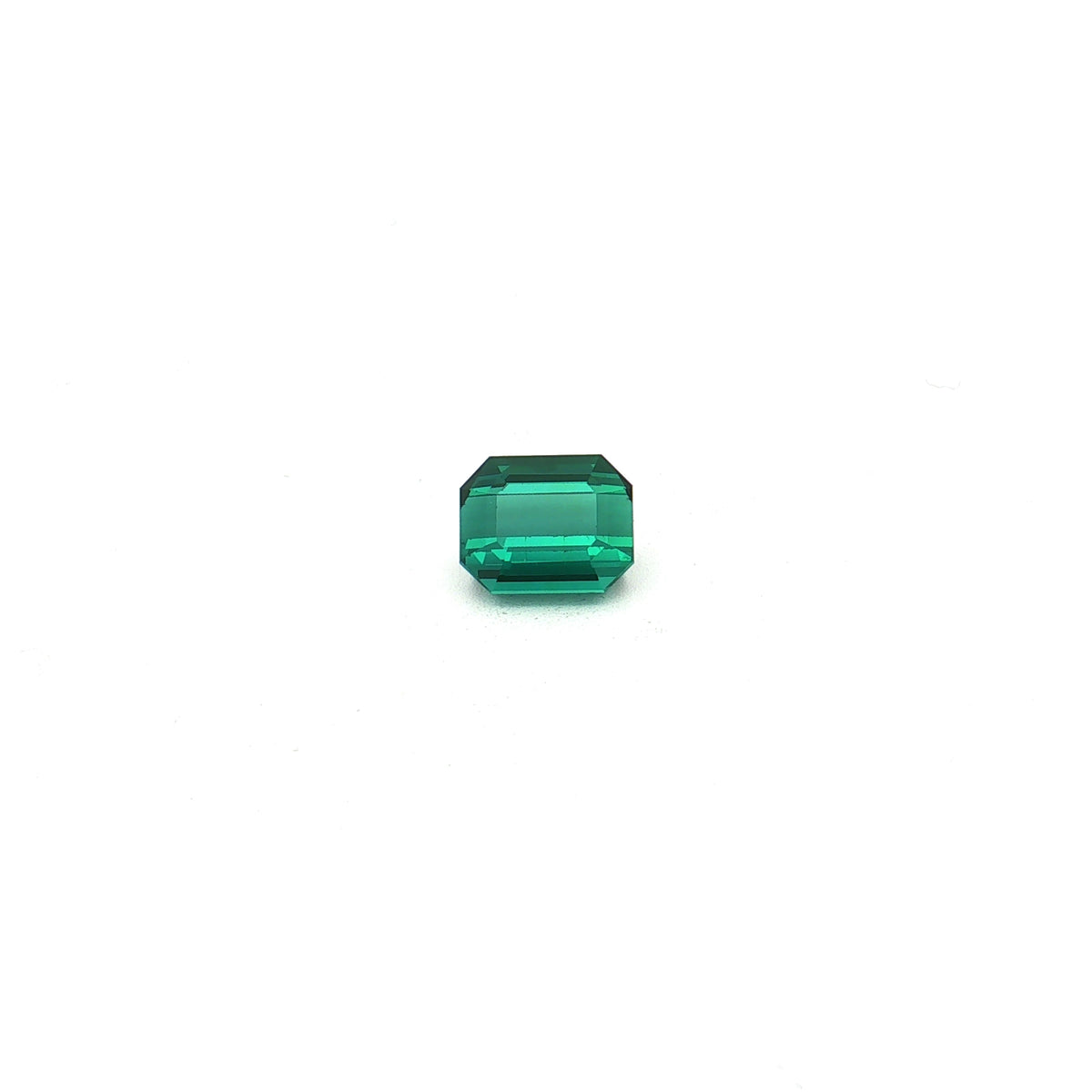 Bluish Green Indicolite, 2.97 ct, Emerald · Step