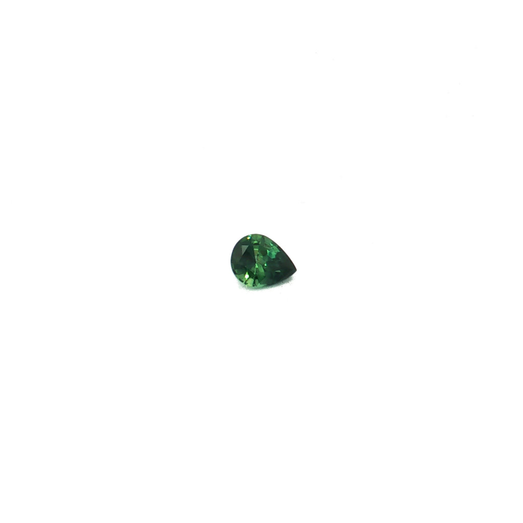 Teal Sapphire, 1.23 ct, Pear · Brilliant / Step