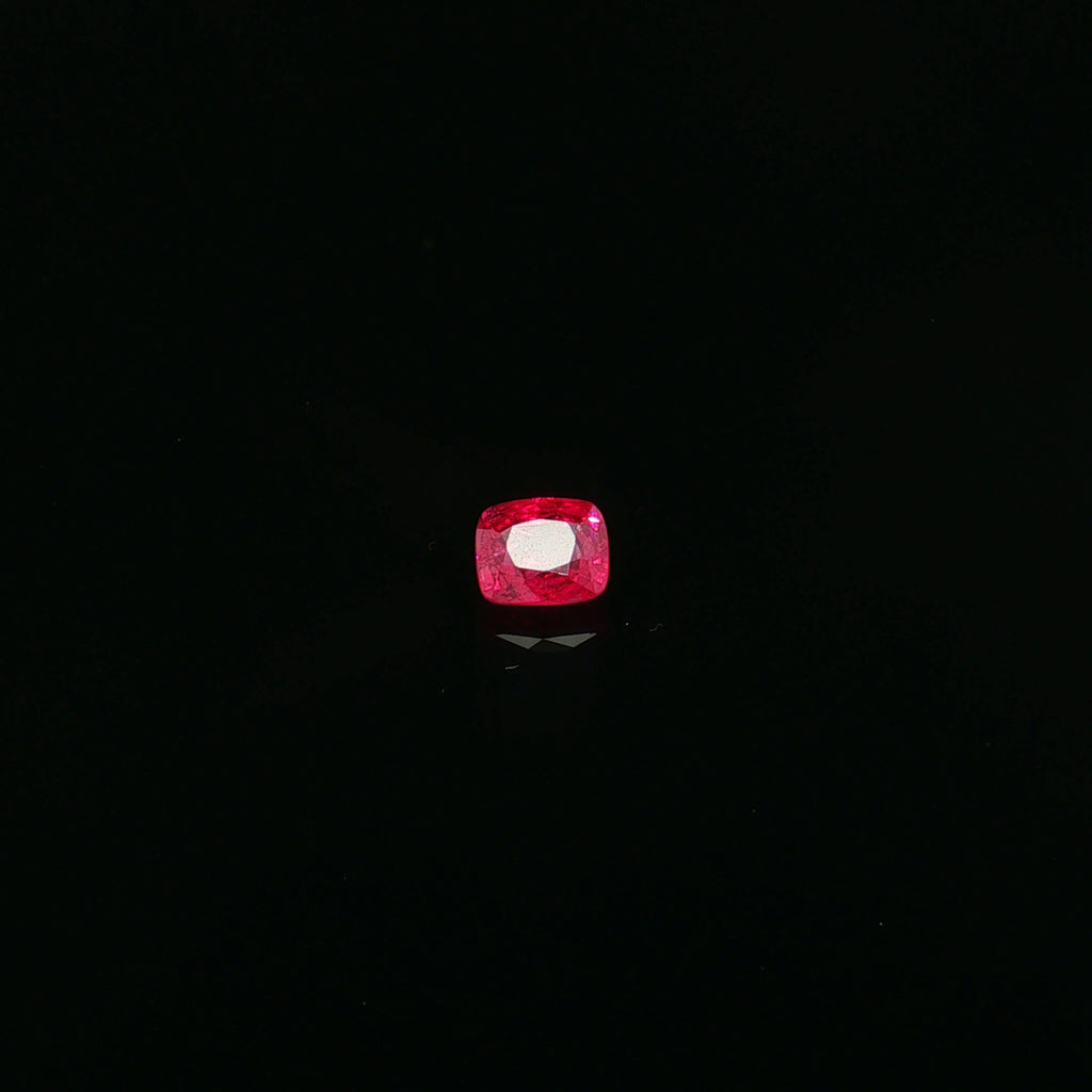 Mahenge Reddish Pink Spinel, 1.38 ct, Cushion