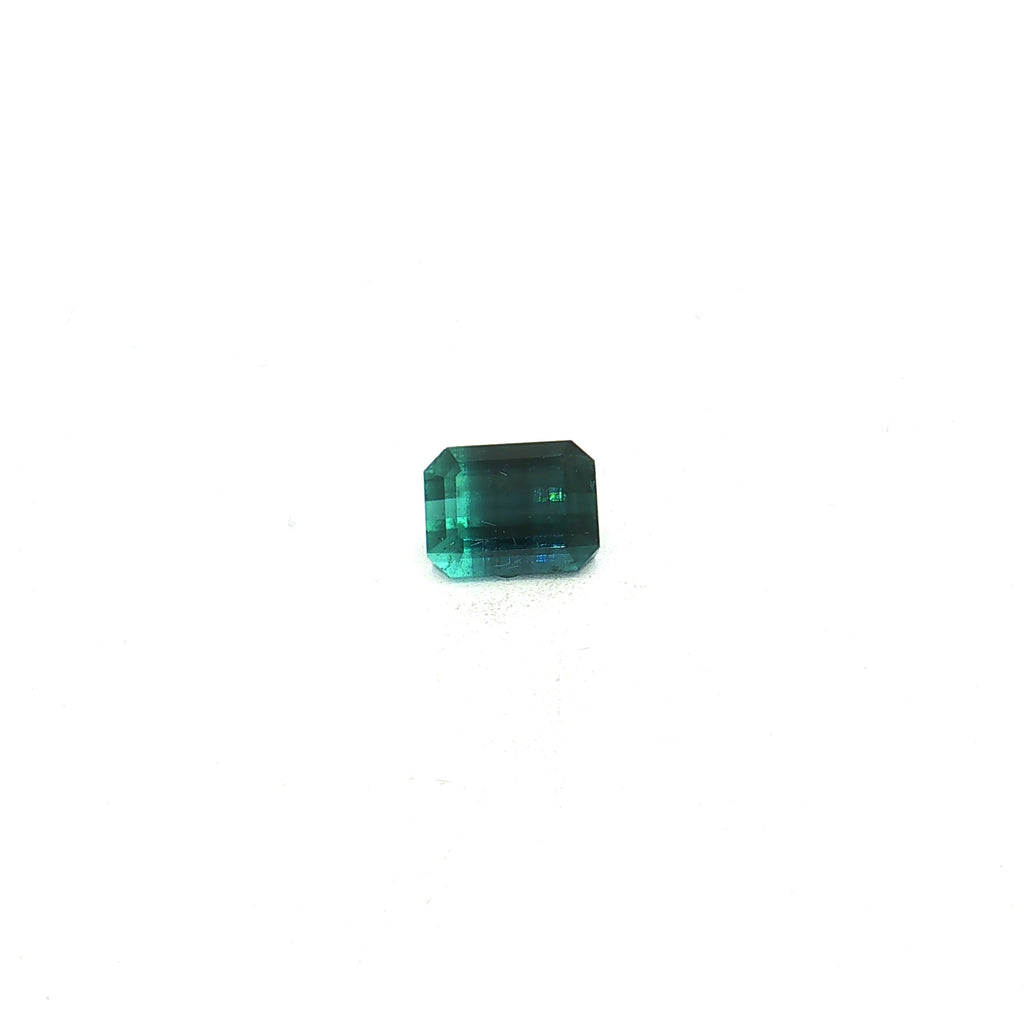 Bi-Colour Blue Tourmaline, 3.38 ct, Emerald · Step