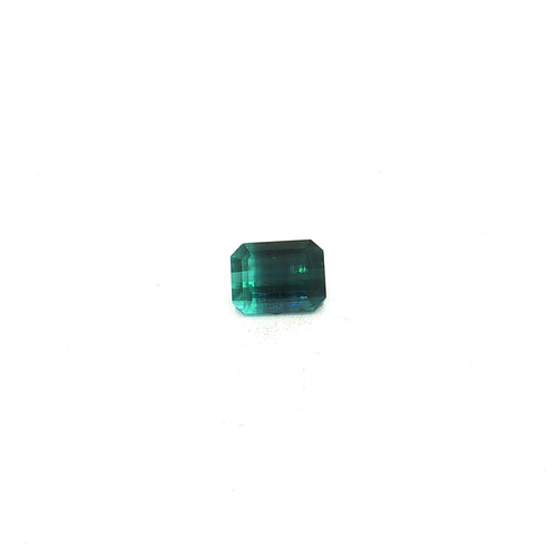 Bi-Colour Blue Tourmaline, 3.38 ct, Emerald · Step
