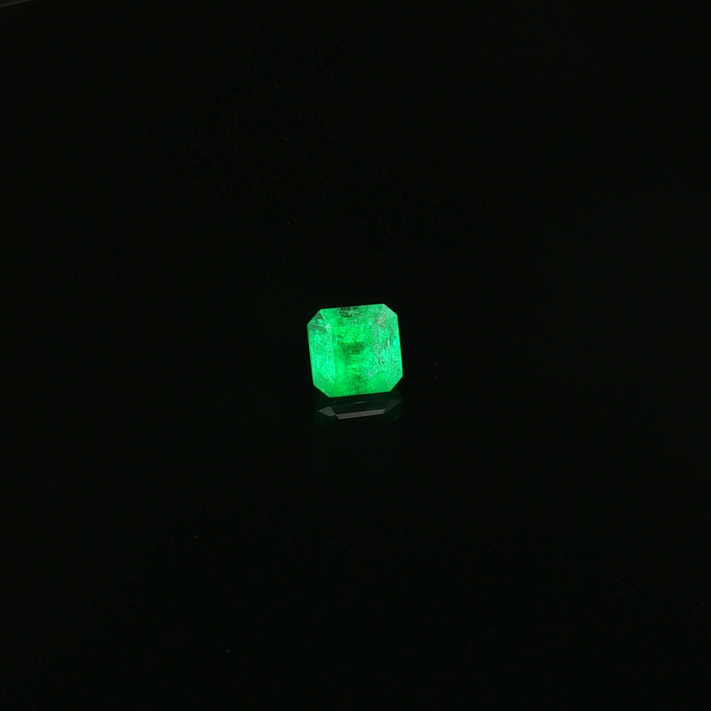 Colombian Vivid Green Emerald, 1.55 ct, Octagon