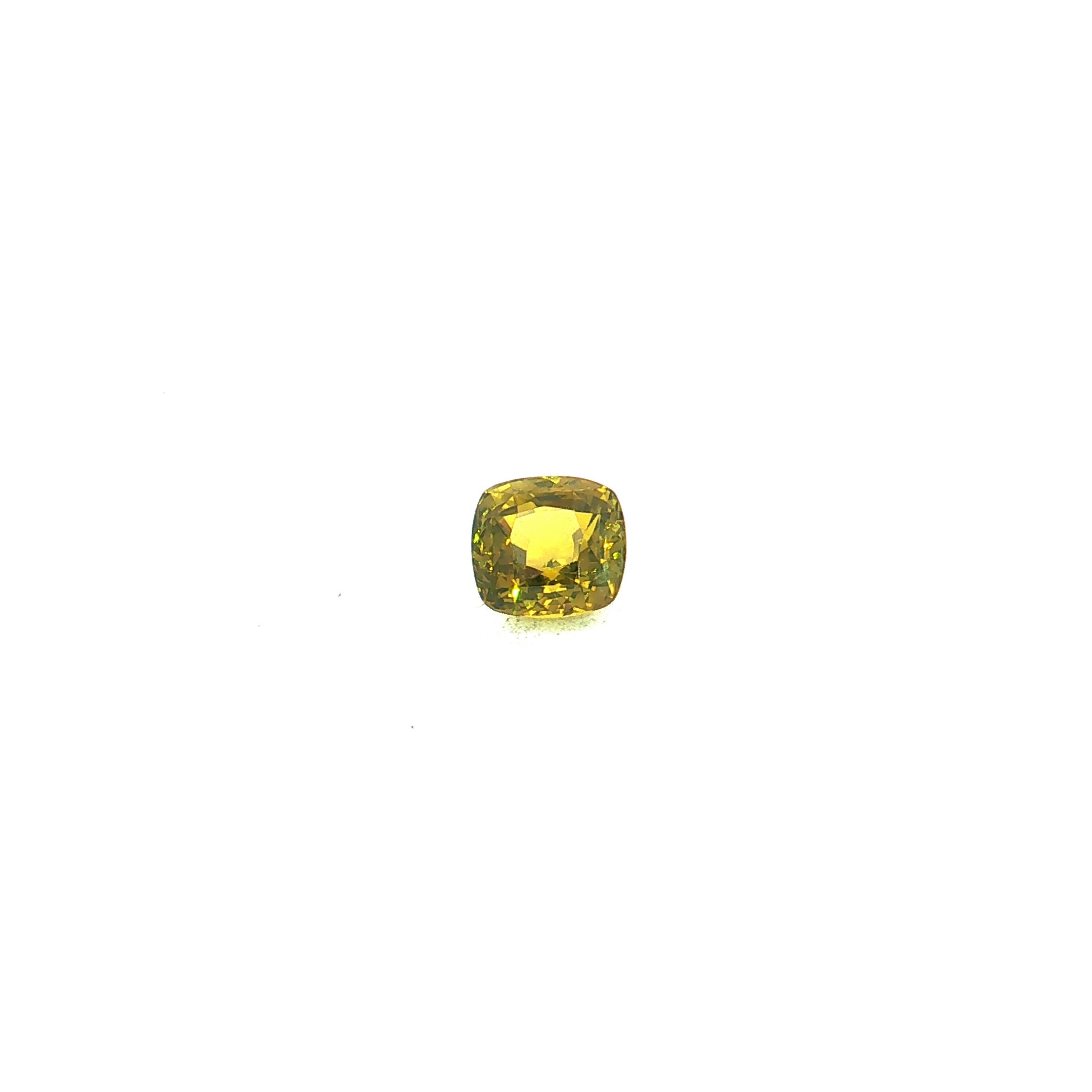 Greenish Yellow Chrysoberyl, 3.02 ct, Cushion