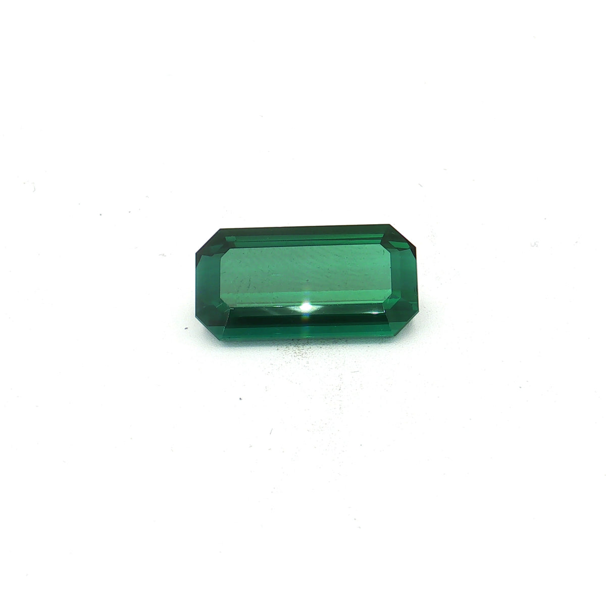 Bluish Green Indicolite, 13.9 ct, Rectangular · Step