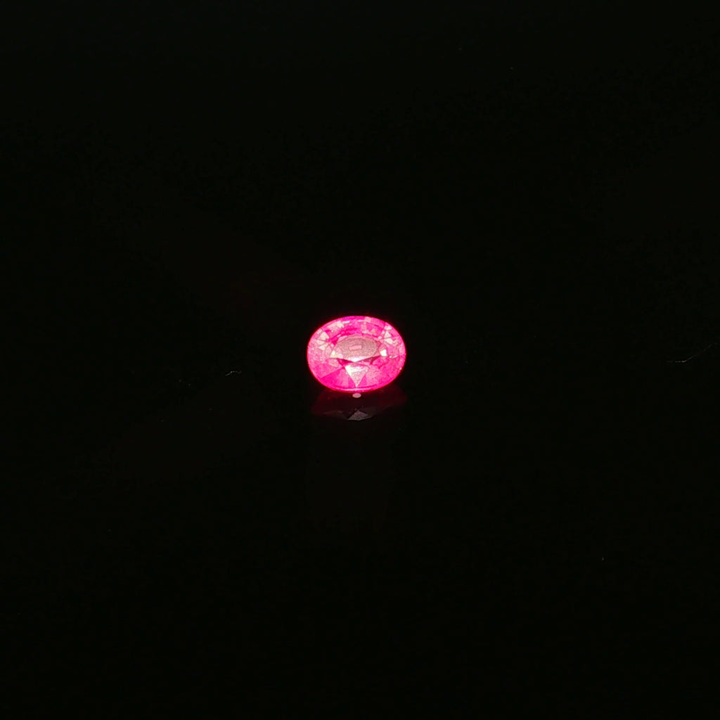 Mahenge Vibrant Pink Spinel, 0.51 ct, Oval · Faceted