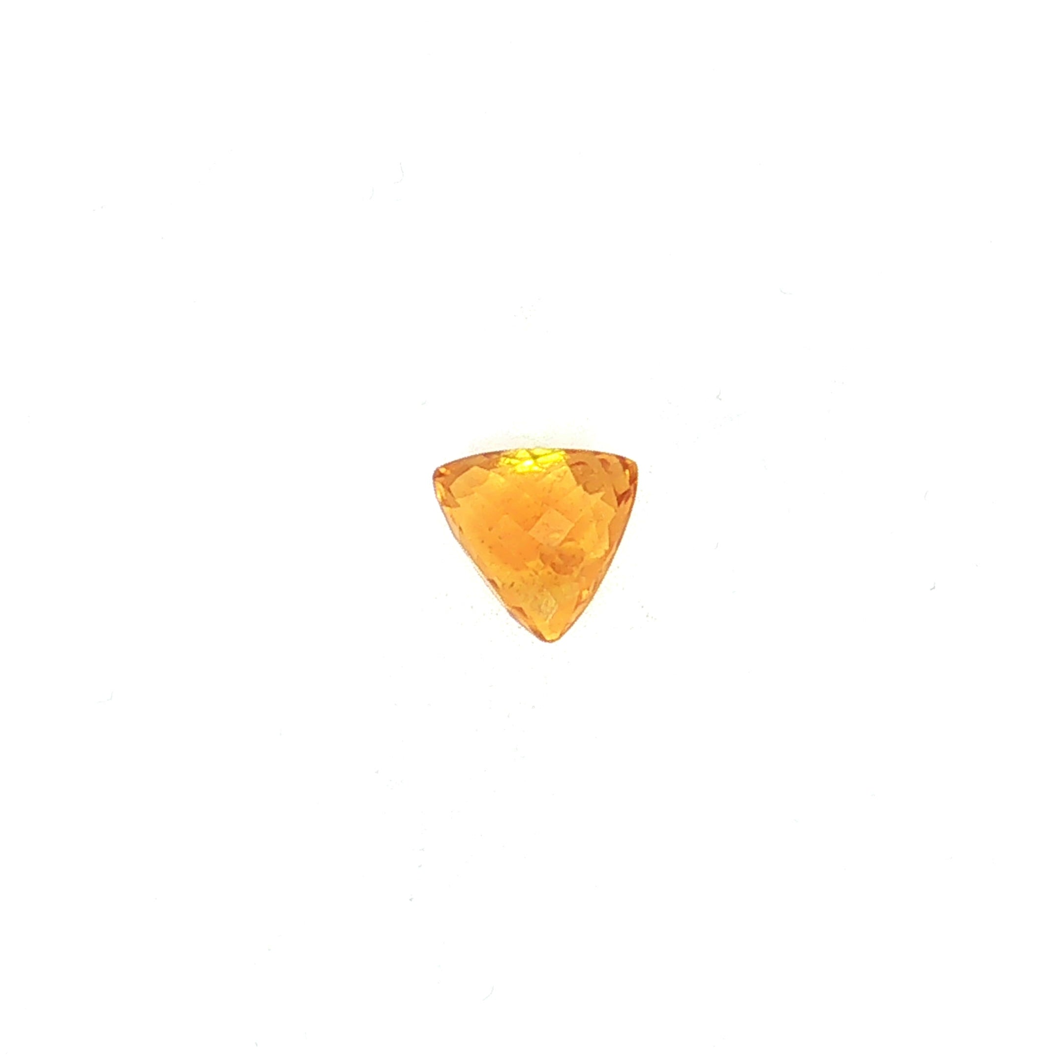 Trillion Orange Citrine, 5.92 ct, Trillion · Checkerboard