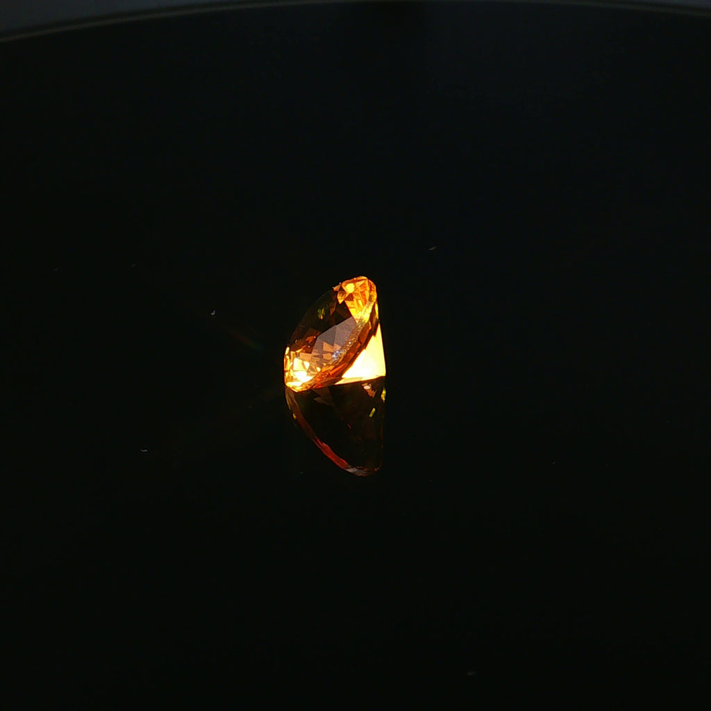 Round Golden Citrine, 3.34 ct — view 2