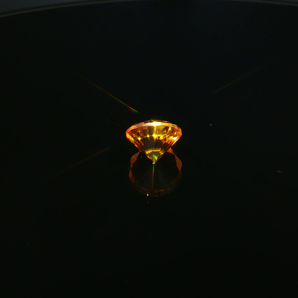 Round Golden Citrine, 3.34 ct — view 3