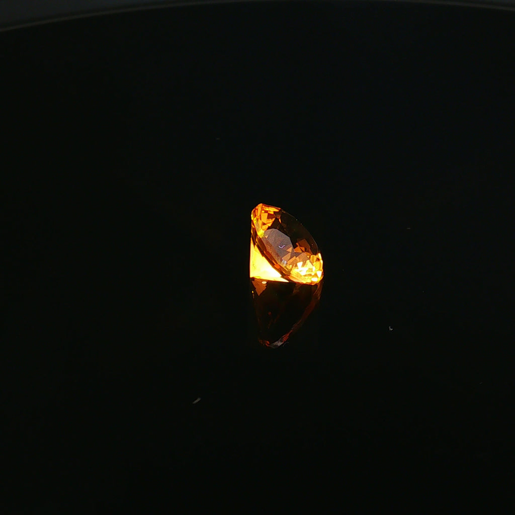 Round Golden Citrine, 3.34 ct — view 4