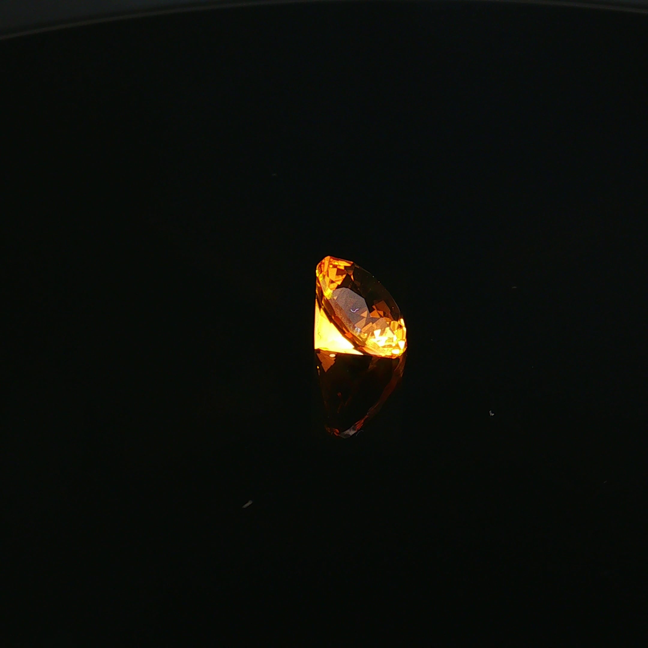Round Golden Citrine, 3.34 ct — view 4