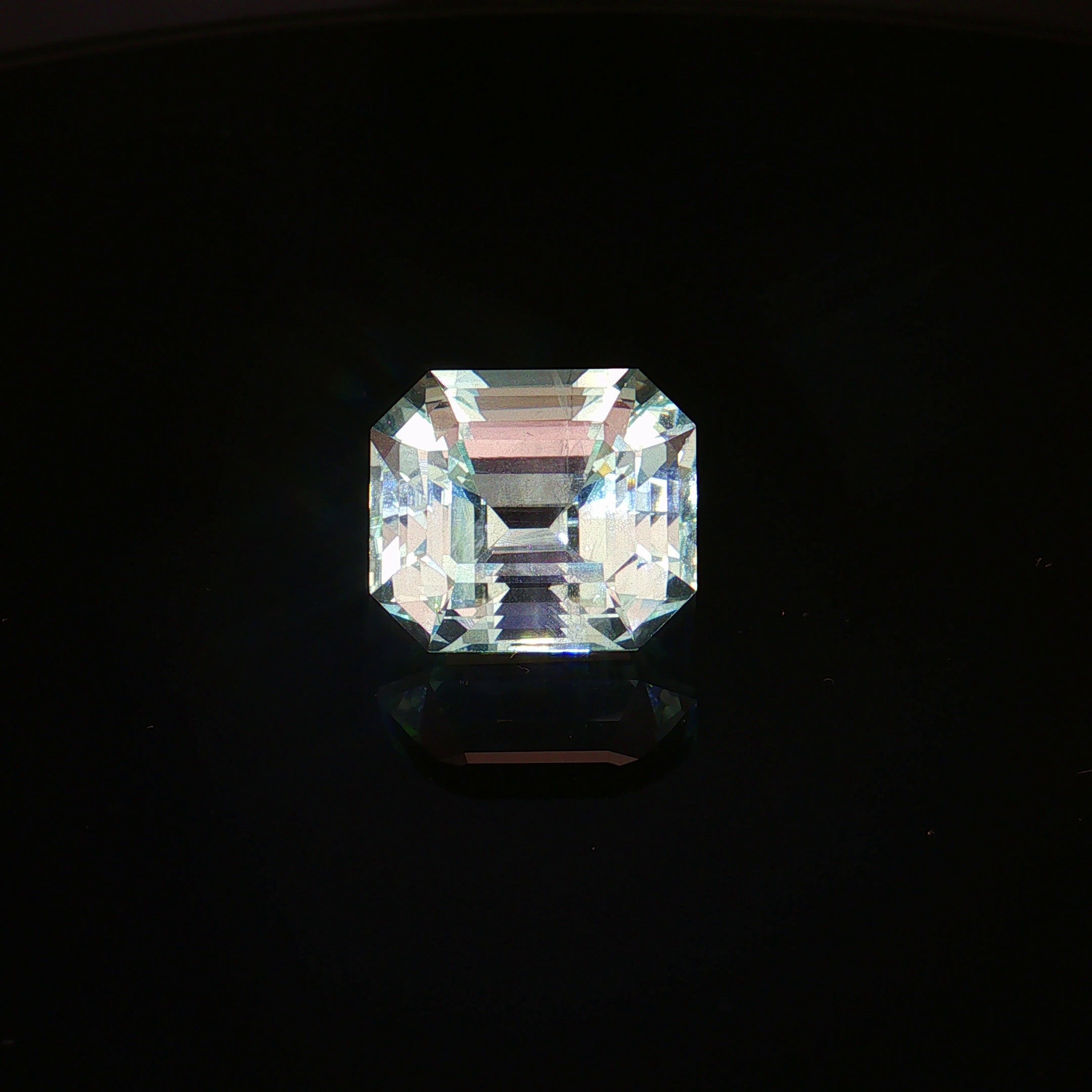 Light Blue Aquamarine, 16.15 ct, Emerald · Step