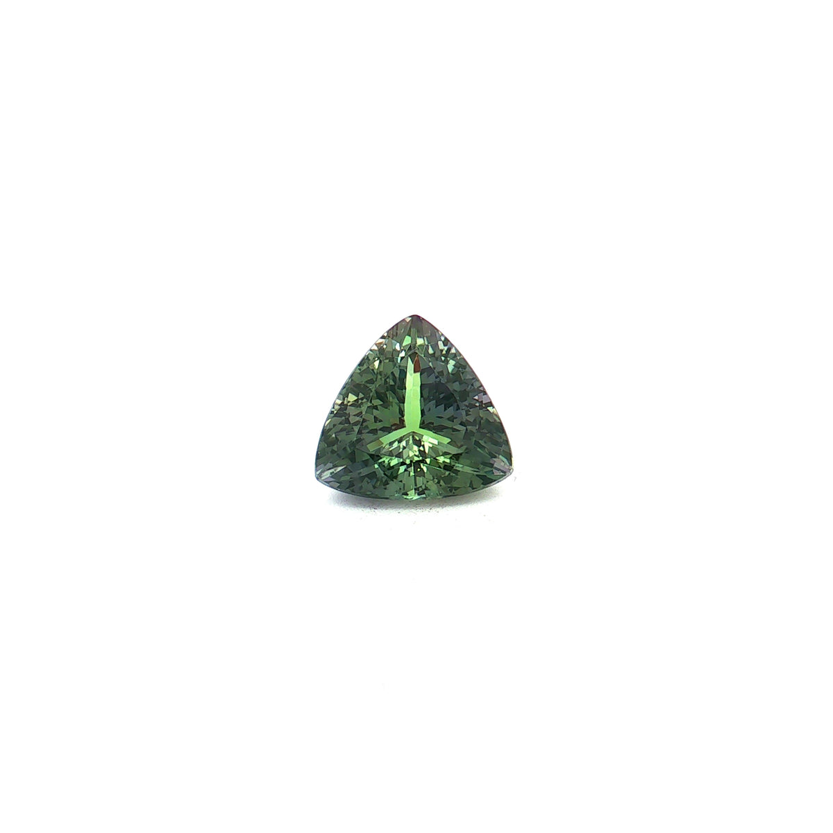 Bluish-Green Zoisite, 7.57 ct, Trillion
