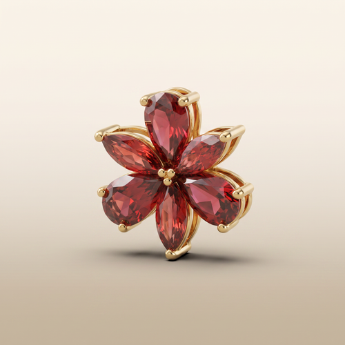 Blossom Pendant · Garnet