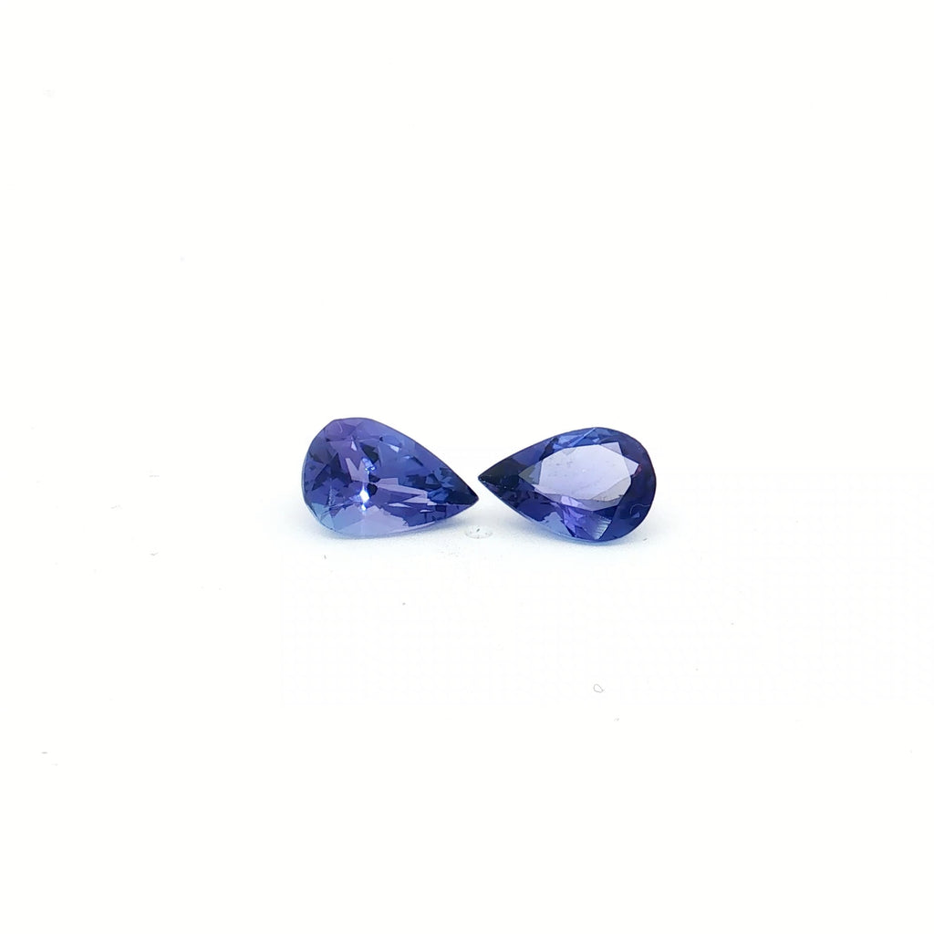 Violet-Blue Tanzanite Pair