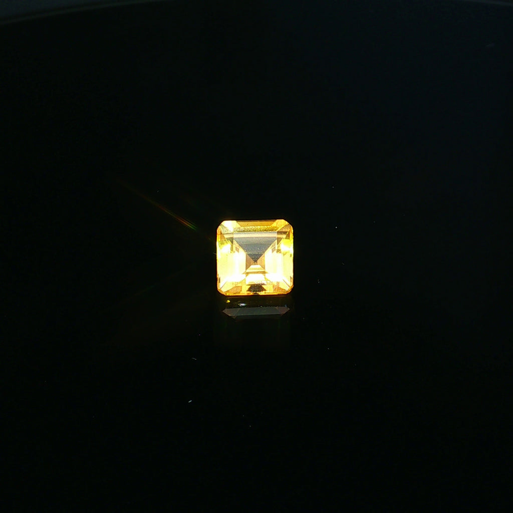 Square-Cut Golden Citrine, 2.29 ct — video